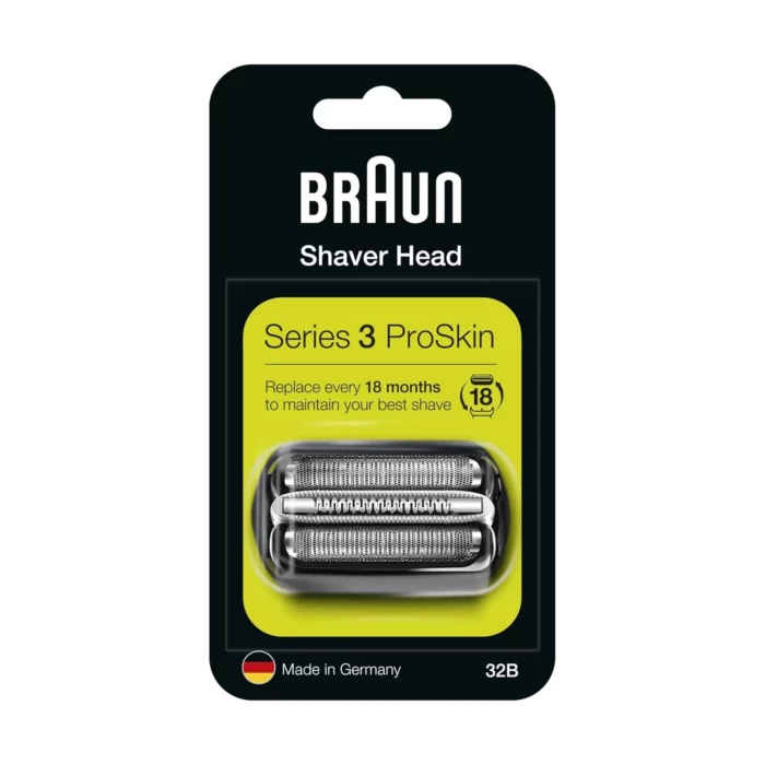 braun series 3 32bproskin shaver replacement head compatible with all series 3 proskin electric shavers black primegroom uk