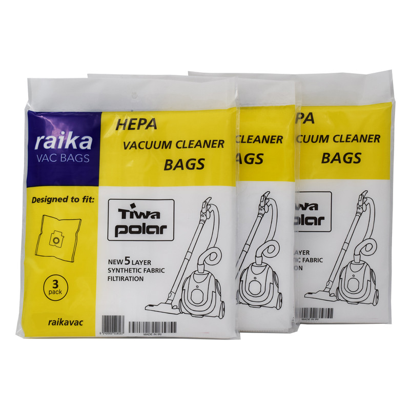 پاکت جاروبرقی رایکا مدل تیوا – بسته ۳ عددی مناسب جاروبرقی سطلی تیوا